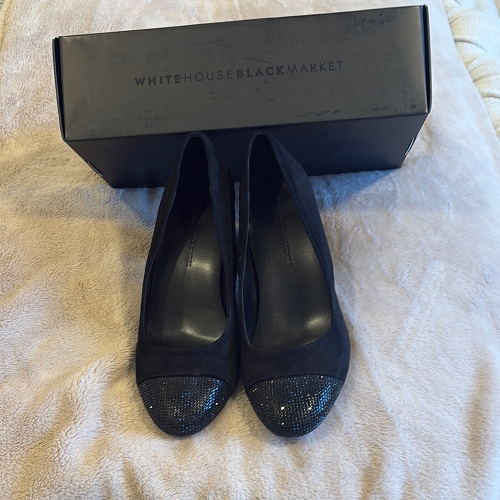 White House Black Market Black Heels Sleek Design